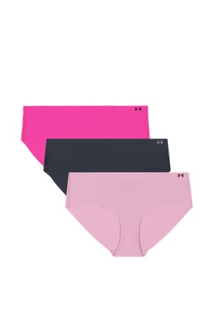 UA Pure Stretch 3-Pack No Show Hipster