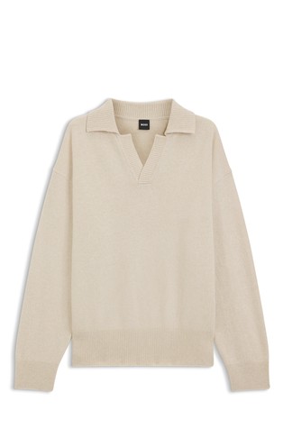 Pleten vuneni pulover s Johnny ovratnikom