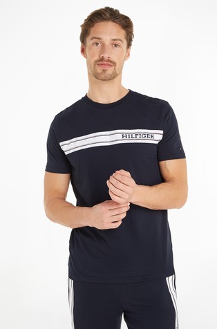 Hilfiger monotype logo stripe lounge t-shirt