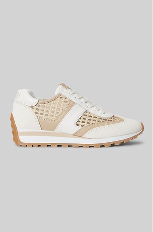 Dani kožne tenisice s perforiranim mrežastim umetcima