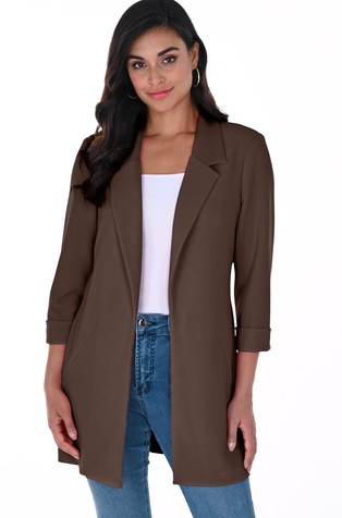 Long 3/4 sleeves blazer