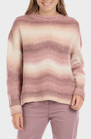 Ombré pleten pulover