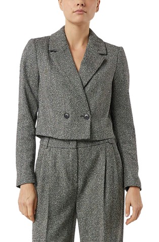 Kratak sako s uzorkom riblje kosti