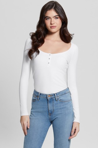 Majica dugih rukava od rastezljive viskoze