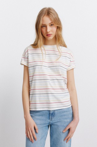 Striped short sleeve T-shirt