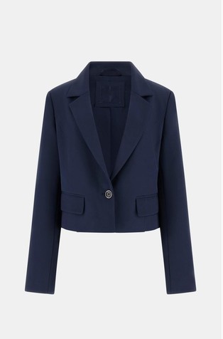 Single breast crop blazer