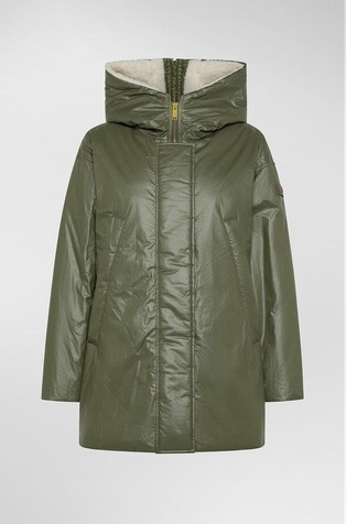 Voštana jakna punjena paperjem s kapuljačom