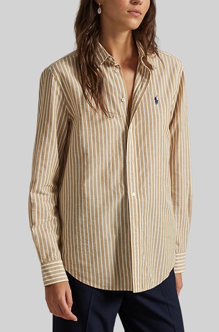 Classic fit Striped Cotton-linen Shirt