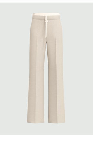 Hlače od laminirane mješavine viskoze s podesivom vezicom