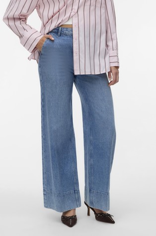 AWELANI High rise Wide Leg Fit Jeans
