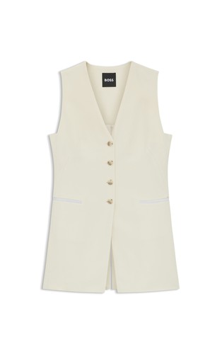 Slim fit prsluk od viskoze