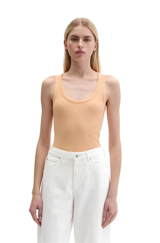 Majica bez rukava od rebrastog jerseya