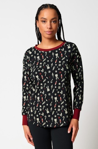 Night In Skiny gornji dio pidžame dugih rukava