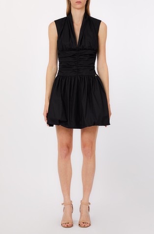 Mini dress with back cut-out detail