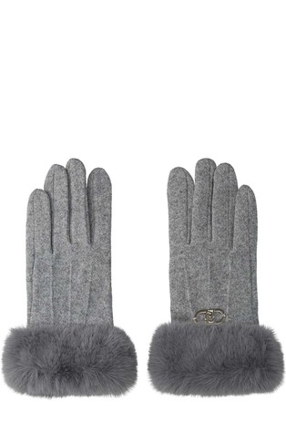 Rukavice s obrubom od umjetnog krzna
