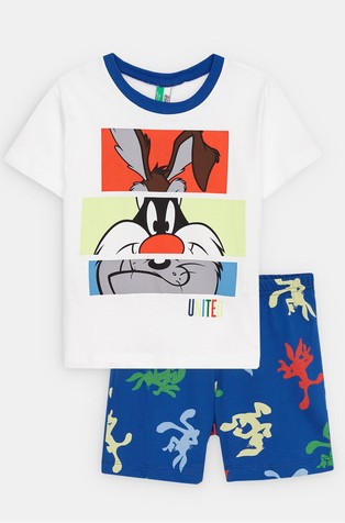 Pamučna pidžama kratkih rukava