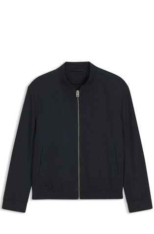 Slim fit jakna od rastezljive tkanine s mikrouzorkom