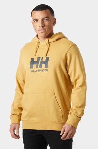 Logo pamučni pulover s kapuljačom