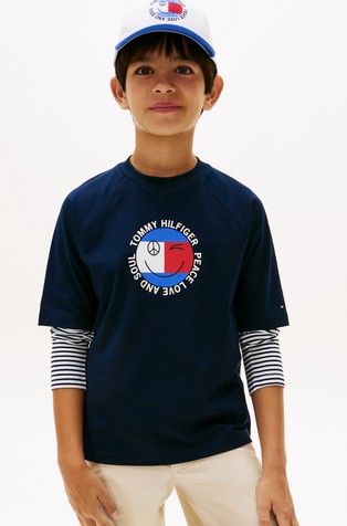 Smiley Flag Logo Jersey T-Shirt