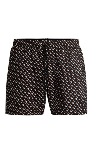 Brzosušeće kupaće hlače s uzorkom monograma