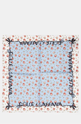 Svilena marama s cvjetnim uzorkom