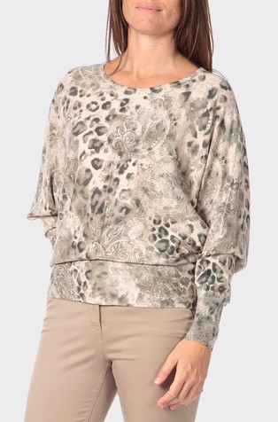 Animal print sweater
