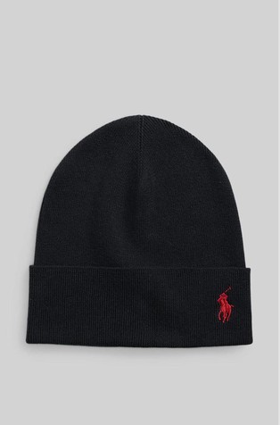 Rib-knit cotton beanie