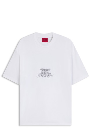 Majica od pamučnog jerseya s logo otiskom sprijeda i straga