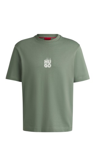 Majica od pamučne jersey tkanine s otisnutim logotipima