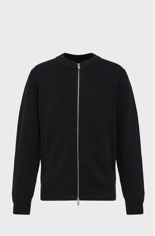 Rebrasto pleten pamučni kardigan