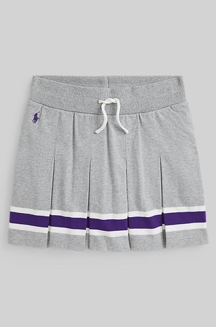 Plisirana suknja od pamučne jersey tkanine s unutarnjim kratkim hlačama