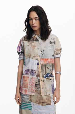 Košulja s kolažom printova