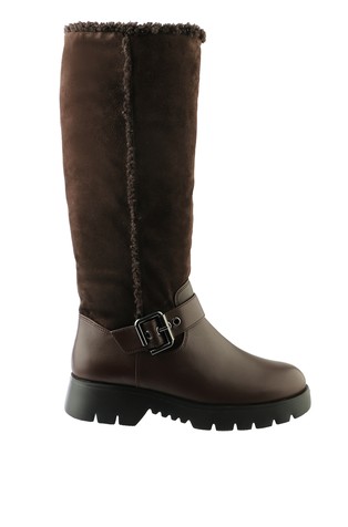 Hudson Boots in Smooth Leather and Suede
