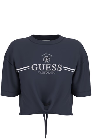 Cropped majica s logotipom i mašnom