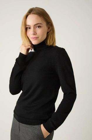 Turtleneck sweater, fine knit