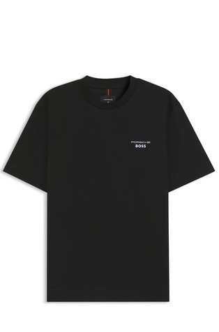 Porsche x BOSS majica od merceriziranog pamuka s otiskom straga