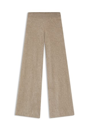 Široke pletene hlače od kašmira