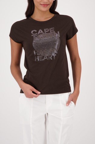 T-shirt with rhinestones