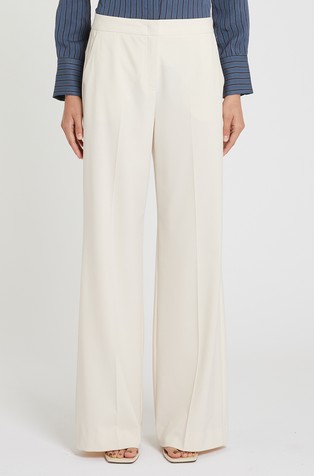 Straight-fit stretch canvas trousers