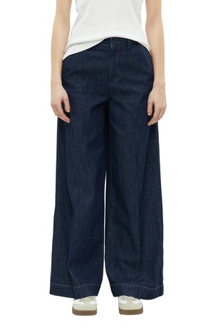 Jeans hlače s visokim strukom i iznimno širokim nogavicama