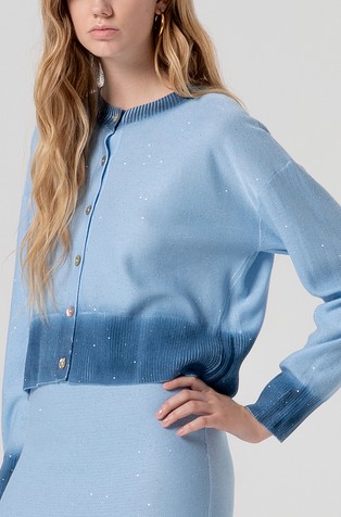 Regular fit kardigan sa šljokicama