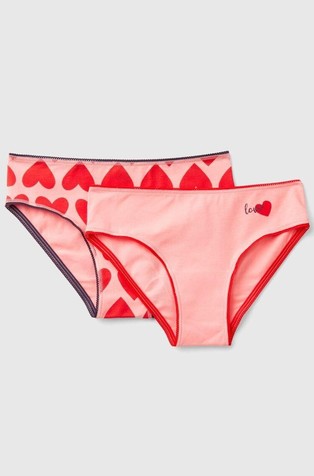 Paket od 2 para gaćica sa srcima