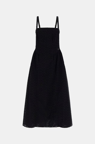 Eyelets midi dress