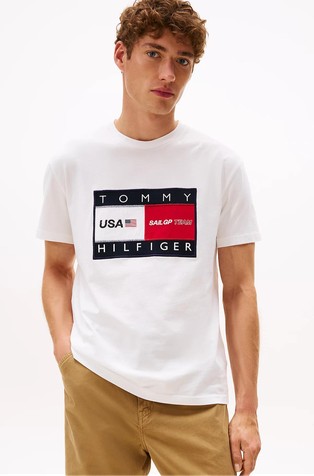 Tommy x U.S. Sail GP Team logo majica kratkih rukava