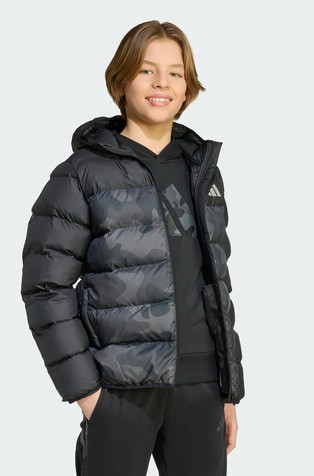 Prošivena jakna s uzorkom i umjetnim punjenjem