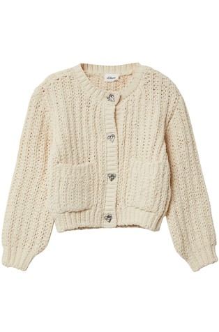 Kardigan s metalnim gumbima u obliku srca