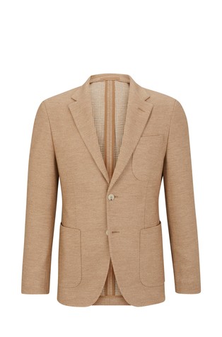 Regular fit sako od mješavine vune s jednorednim kopčanjem