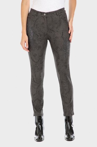 Hlače s uzorkom i ukrasnim kamenčićima
