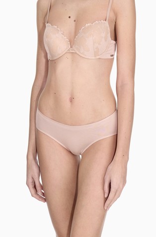 Stretch viscose briefs with lace