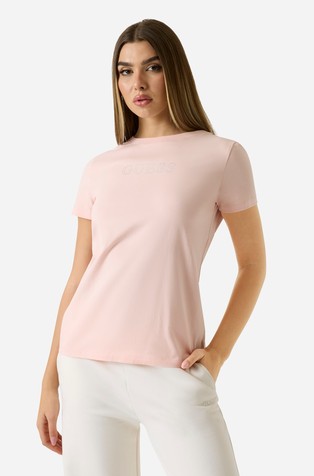 Majica s logotipom od ukrasnih kamenčića